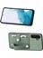 Samsung Galaxy A24 4G(162,1 x 77,6 x 8,3mm) Kılıf Kart Yuvası Kickstand Telefon Kapağı-Yeşil (Yurt Dışından) 5