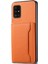 Samsung Galaxy A51 4g SM-A515 Kılıf Kart Tutucu Deri+Pc+Tpu Telefon Kickstand Kapak-Turuncu (Yurt Dışından) 1