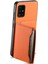 Samsung Galaxy A51 4g SM-A515 Kılıf Kart Tutucu Deri+Pc+Tpu Telefon Kickstand Kapak-Turuncu (Yurt Dışından) 2