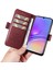 Samsung Galaxy A05 4g Kılıf Pu Deri Folyo Katlanır Stand Kitap Tarzı Telefon Kapağı-Şarap Kırmızı (Yurt Dışından) 4