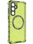 Samsung Galaxy S23 Fe Kılıf Petek Manyetik Halka Tpu+Pc Telefon Kapağı-Yeşil (Yurt Dışından) 3