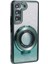Samsung Galaxy S22 5g Tpu Kılıf Yüzüklü Kickstand Parlak Taşlı Telefon Kapağı-Gece Yarısı Yeşili (Yurt Dışından) 3