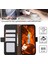 Cüzdan Telefon Standı Kılıf Samsung Galaxy A32 4g (Ab Versiyonu)Pu Deri Rfıd Engelleme Telefon Kabuğu-Siyah (Yurt Dışından) 4