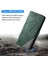 Samsung Galaxy Xcover 5 Cüzdan Kılıf Hatları Baskılı Pu Deri Telefon Arka Kapak-Yeşil (Yurt Dışından) 5
