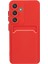 Samsung Galaxy A55 5g Kılıf Kart Yuvası Çizilmez Yumuşak Tpu Telefon Arka Kapak-Kırmızı (Yurt Dışından) 1