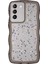 Samsung Galaxy S22+5G Dalgalı Kenar Tpu Kılıf Anti-Drop Epoksi Telefon Kapağı-Şeffaf Siyah (Yurt Dışından) 1