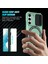 Samsung Galaxy S22+5G Kickstand Kılıf Pc+Tpu Lens Kapaklı Manyetik Telefon Kabuğu-Açık Yeşil (Yurt Dışından) 2