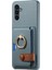 Samsung Galaxy A24 4G(162.1 x 77.6 x 8.3mm) Kılıf Kart Tutucu Telefon Kılıfı Halkalı Kickstand-Bebek Mavisi (Yurt Dışından) 2