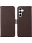 Samsung Galaxy A04S 4G(164,7 x 76,7 x 9,1 Mm) Kılıf Litchi Doku Rfıd Engelleme Deri Telefon Kapağı-Kahverengi (Yurt Dışından) 1
