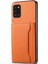 Samsung Galaxy A31 Kılıf Kart Yuvaları Kickstand Arka Telefon Kapağı Buzağı Dokulu-Turuncu (Yurt Dışından) 1