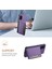 Samsung Galaxy A31 Kılıf Kart Yuvaları Kickstand Arka Telefon Kapağı Dana Dokulu-Mor (Yurt Dışından) 5