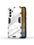 Samsung Galaxy M55 5g Kılıf Kickstand Koruyucu Pc+Tpu Telefon Kapağı-Beyaz (Yurt Dışından) 1