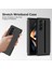 Samsung Galaxy Z Fold6 5g Cilt Dokunmatik Kılıf Pc Anti-Parmak Izi Telefon Kılıfı, Streç Bileklik-Siyah (Yurt Dışından) 2