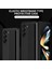 Samsung Galaxy Z Fold6 5g Cilt Dokunmatik Kılıf Pc Anti-Parmak Izi Telefon Kılıfı, Streç Bileklik-Siyah (Yurt Dışından) 3