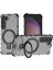 Samsung Galaxy S23+ Için Kılıf Halkası Kickstand Şerit Tasarımlı Pc+Tpu Kabuk Magsafe-Gri ile Uyumlu (Yurt Dışından) 1