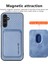 Samsung Galaxy A35 5g Kılıf Manyetik Çıkarılabilir Kart Yuvaları Deri Kaplamalı Tpu Telefon Kapağı-Mavi (Yurt Dışından) 5