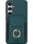 Samsung Galaxy S24+ Kılıf Suya Dayanıklı Pu Deri+Tpu Kickstand Akıllı Telefon Kılıfı-Yeşil (Yurt Dışından) 2