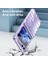 Samsung Galaxy Z Flip6 5g Kılıf Için Sert Pc Galvanik Telefon Kapağı Temperli Cam Filmi-Mor (Yurt Dışından) 5