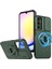 Samsung Galaxy A15 4g/5g Kılıf Kamera Kapağı Tpu+Pc Düşmeye Telefon Kapağı-Siyahımsı Yeşil (Yurt Dışından) 1