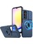 Samsung Galaxy A24 4G(162.1 x 77.6 x 8.3mm) Kickstand/slayt Kamera Kılıfı Tpu + Pc Telefon Kabuğu-Mavi Için (Yurt Dışından) 1