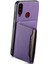 Samsung Galaxy A20S Telefon Kılıfı Kart Yuvaları Kickstand Telefon Kapağı Buzağı Dokusu-Mor (Yurt Dışından) 2