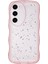 Samsung Galaxy S23+SLIM Kılıf Dalgalı Kenarlı Epoksi Tpu Telefon Kapağı-Şeffaf Pembe (Yurt Dışından) 1