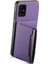 Samsung Galaxy A51 4g SM-A515 Kılıf Kartlıklı Deri+Pc+Tpu Telefon Kickstand Kapak-Mor (Yurt Dışından) 2
