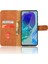 Samsung Galaxy M55 5g Kılıf Pu Deri Cüzdan Çevirme Telefon Kapağı Ten Dokunuşlu Doku-Kahverengi (Yurt Dışından) 2