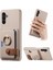 Samsung Galaxy A24 4G(162.1 x 77.6 x 8.3mm) Kılıf Kart Tutucu Telefon Kılıfı Halkalı Kickstand-Haki Gri (Yurt Dışından) 1