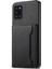 Samsung Galaxy A31 Kılıf Kart Yuvaları Kickstand Arka Telefon Kapağı Buzağı Dokulu-Siyah (Yurt Dışından) 1