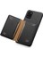 Samsung Galaxy A31 Kılıf Kart Yuvaları Kickstand Arka Telefon Kapağı Buzağı Dokulu-Siyah (Yurt Dışından) 4