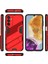 Samsung Galaxy M15 5g Kılıf Pc+Tpu Katlanır Destek Standlı Düşmeye Dayanıklı Telefon Kılıfı-Kırmızı (Yurt Dışından) 2