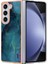 Samsung Galaxy Z Fold5 5g Tpu Kılıf 2.0mm Tpu Mermer Desenli Kapak-Yeşil (Yurt Dışından) 1