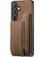 Samsung Galaxy S24 Cüzdan Kılıf Için Retro Pu+Tpu Çizilmez Kickstand Telefon Kabuk-Kahverengi (Yurt Dışından) 5