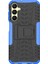Samsung Galaxy A25 5G(GLOBAL)(161,0 x 76,5 x 8,3mm)Kutu Pc+Tpu 2'si 1 Arada Lastik Dokulu Kapak, Kickstand-Mavi (Yurt Dışından) 2