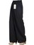 Keten Plazzo Pantolon-Siyah 1