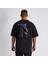 Samurai Ön ve Sırt Baskılı Oversize Unisex Pamuklu Premium Tshirt 1