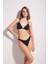 v Kesim Ince Kenar Altlı Ibor Aksesuar Detaylı Çıakrılabilir Kaplı Üçgen Bikini Takımı 3