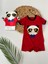 Panda Baskılı Kırmızı Erkek Tulum 1