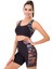 Siyah Renk Lady 4018 Kadın Kısa Tayt Büstiyer Spor Takım 2