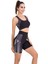 Beyaz - Siyah Renk Lady 4001 Kadın Kısa Tayt Büstiyer Spor Takım 1