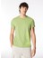 Bisiklet Yaka Baskılı Yeşil Erkek T-Shirt 24EU1M0F016P400_T-SHIRT 1