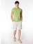 Bisiklet Yaka Baskılı Yeşil Erkek T-Shirt 24EU1M0F016P400_T-SHIRT 2