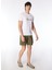 Düz Yaka Baskılı Beyaz Erkek T-Shirt 24EU1M0F014P400_T-SHIRT 3