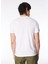Düz Yaka Baskılı Beyaz Erkek T-Shirt 24EU1M0F014P400_T-SHIRT 5