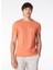Bisiklet Yaka Düz Kırmızı Erkek T-Shirt 24EU1M0F01JP400_T-SHIRT 1
