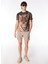 Bisiklet Yaka Baskılı Çok Renkli Erkek T-Shirt 24EU1M0F01B6324_T-SHIRT 2