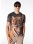 Bisiklet Yaka Baskılı Çok Renkli Erkek T-Shirt 24EU1M0F01B6324_T-SHIRT 3