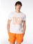 Bisiklet Yaka Baskılı Beyaz Erkek T-Shirt 24EU1M0F01AP400_T-SHIRT 1