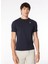 Bisiklet Yaka Mavi Erkek T-Shirt K4125EW_ODOM Letıtraın 2